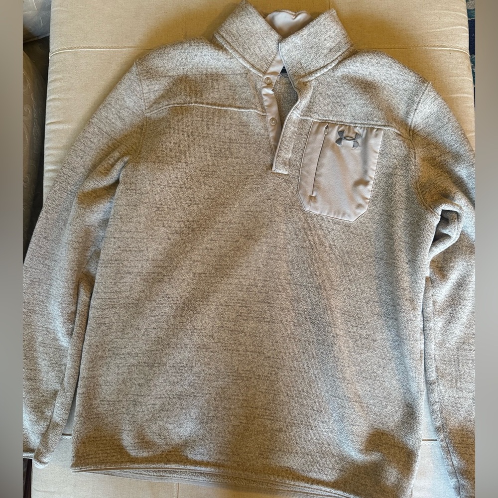 Under Armour Cream Sherpa-Lined Pullover